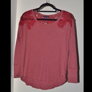 Red American Eagle Long-Sleeve